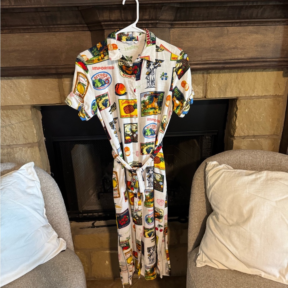 Jane Delancey Graphic Print Shirt Dress